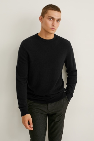 Jumpers C&A Cashmere μαυρα | TQVLKI-423