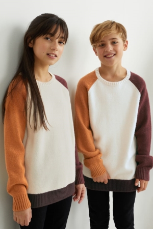 Jumpers C&A Genderneutral Recycled Creme | EUGYZI-408