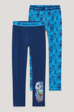 εσωρουχα C&A Multipack Of 2 Jurassic World Long Pants σκούρο μπλε | TZOMAB-815