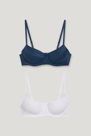 εσωρουχα C&A Multipack Of 2 Underwire Bra Full Coverage Με Επένδυση ασπρα | CHFIJY-908