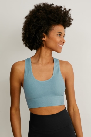 εσωρουχα C&A Sports Bra Γιόγκα One Size Fits More τυρκουάζ | SZLQJH-298