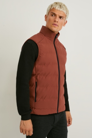 μπουφαν C&A Technical Gilet Recycled καφε | LOXICV-729