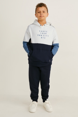 παντελόνι C&A Extended Sizes Set And Joggers 2 Piece σκούρο μπλε | AYPCWH-354