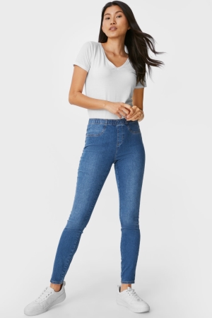 τζιν παντελονι C&A Multipack Of 3 Jegging Mid waist μπλε | XGBEVZ-954