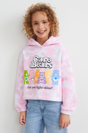 φουτερ με κουκουλα C&A Care Bears ροζ | FGRZPD-894