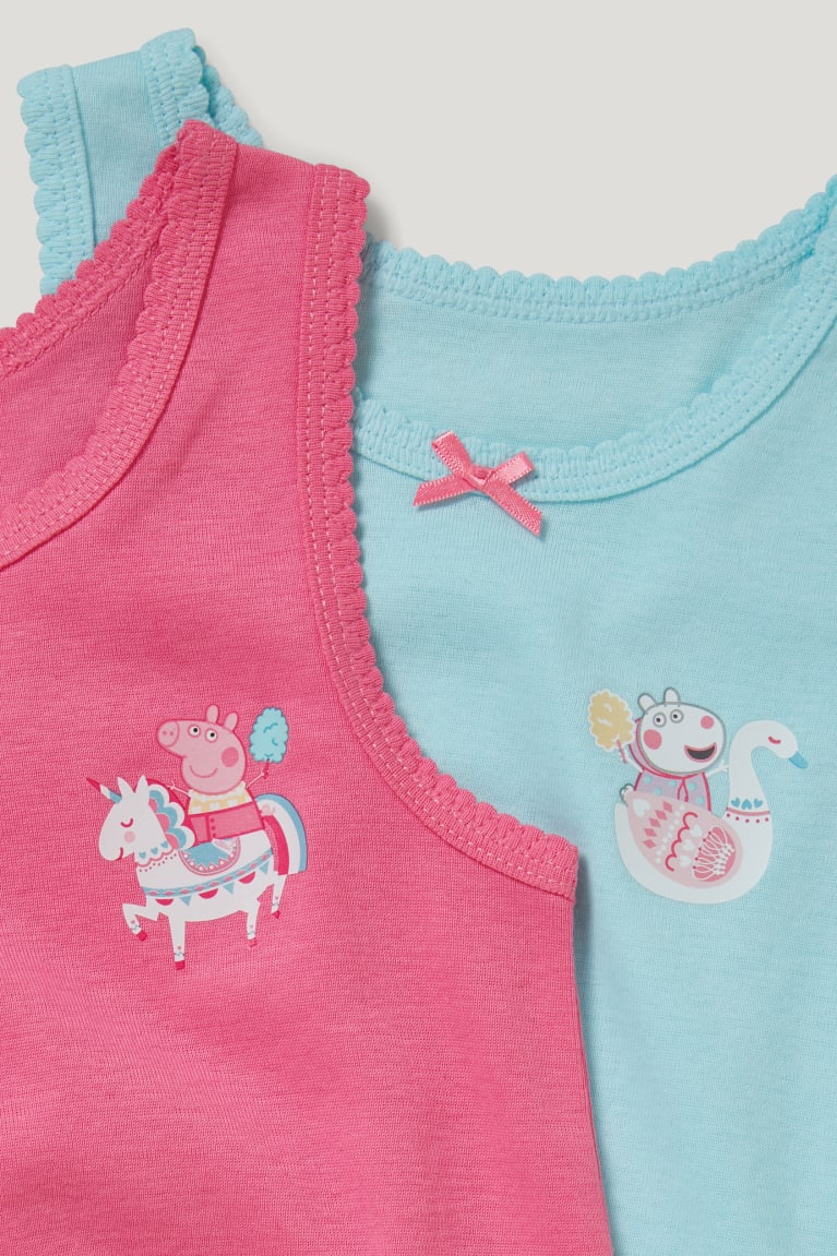 εσωρουχα C&A Multipack Of 2 Peppa Pig Vest ροζ | TNPQSK-635