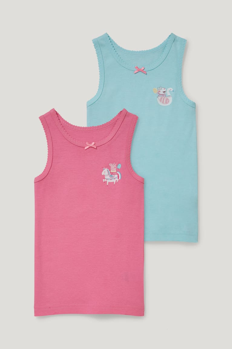 εσωρουχα C&A Multipack Of 2 Peppa Pig Vest ροζ | TNPQSK-635