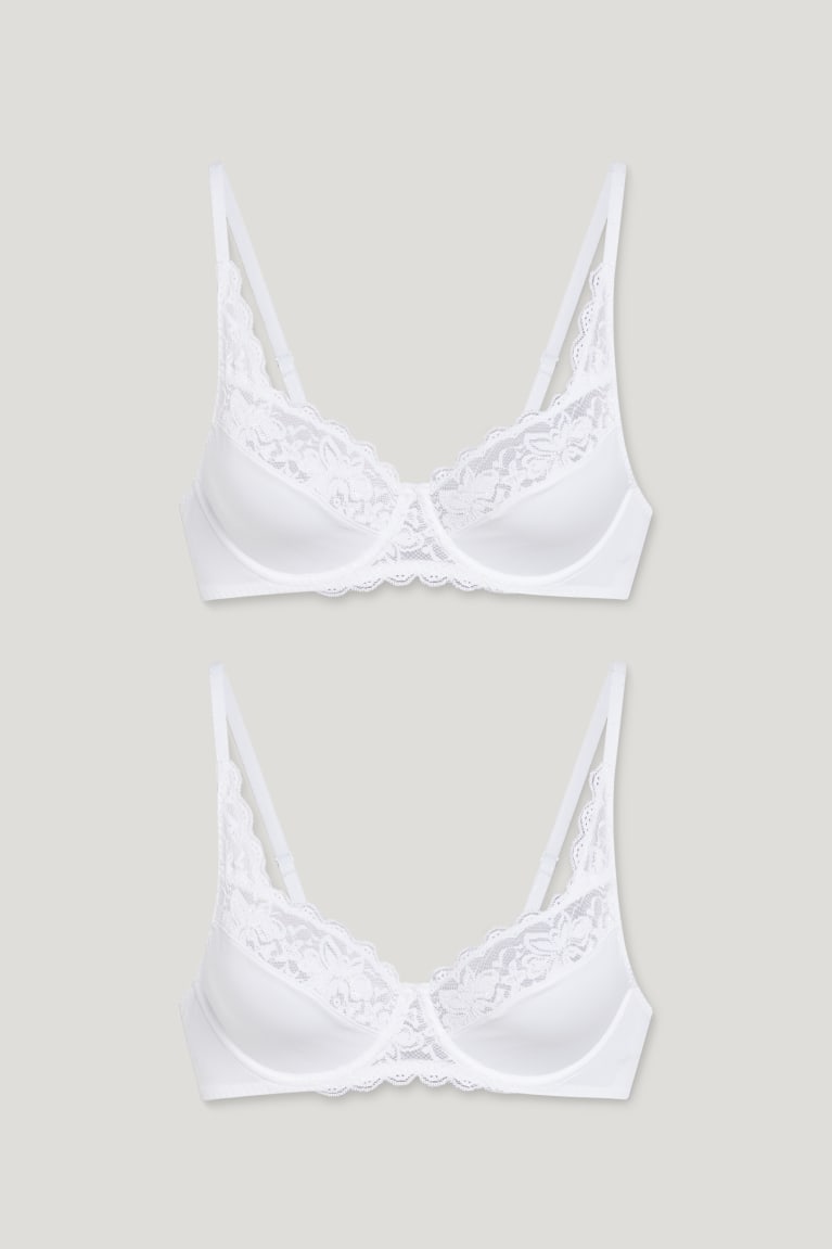 εσωρουχα C&A Multipack Of 2 Underwire Bra ασπρα | WESHRT-852