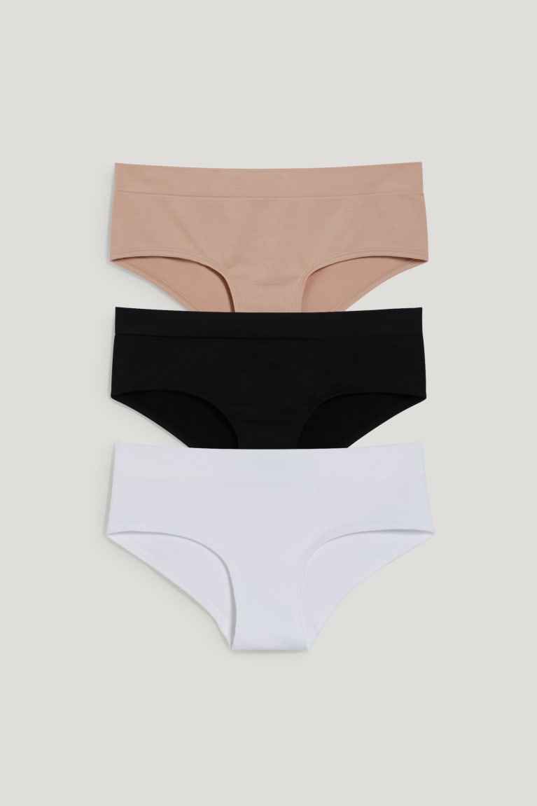 εσωρουχα C&A Multipack Of 3 Hipster Briefs Seamless Lycra® ασπρα | TACJIF-567