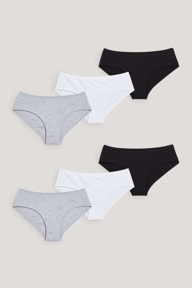 εσωρουχα C&A Multipack Of 7 Hipster Briefs γκρι μαυρα | VPHRKU-506