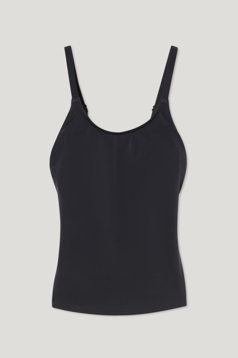 μαγιό C&A Mastectomy Tankini μαυρα | AUSHTI-246