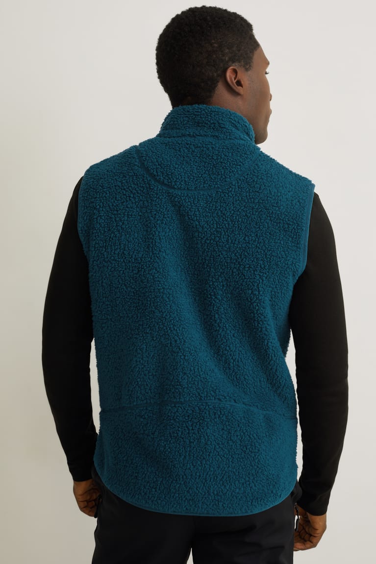 μπουφαν C&A Fleece Gilet Thermolite® Ecomade Recycled τυρκουάζ | RJFXQN-763