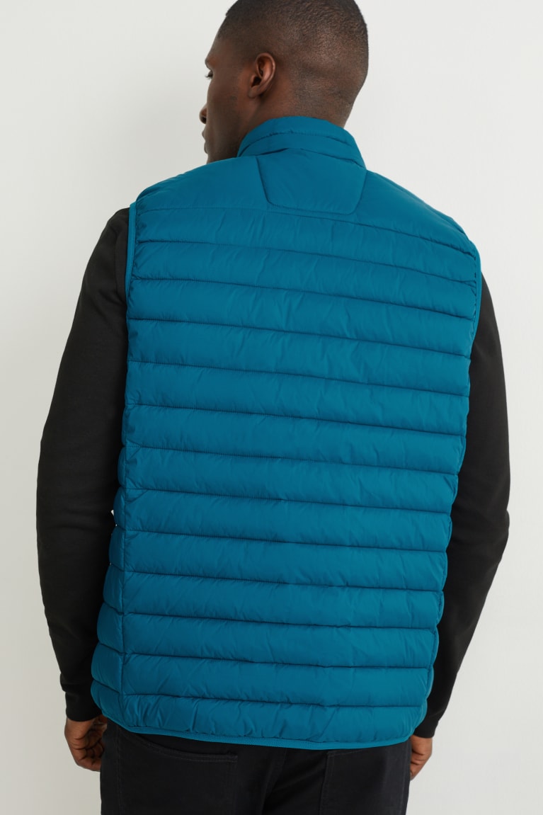 μπουφαν C&A Καπιτονέ Gilet Recycled μπλε | HSRWOF-965