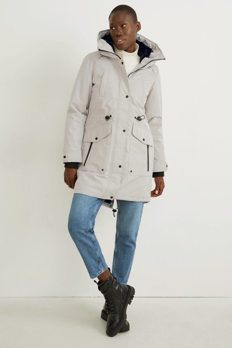 παλτό C&A Parka With Hood Creme | HCJFSK-653