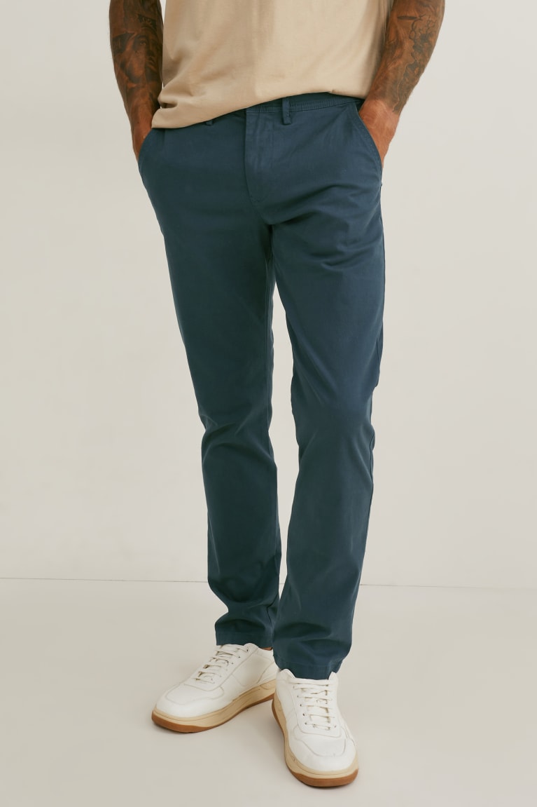 παντελόνι C&A Chinos Regular Fit Lycra® σκούρο πρασινο | MCBTYL-962