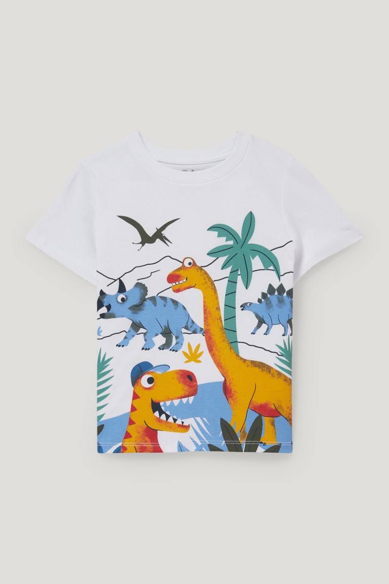 παντελόνι C&A Dinosaur Set Sleeve And 2 Piece ασπρα | MQZOKF-837