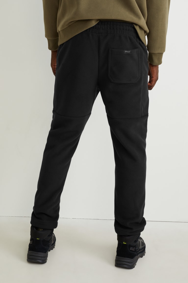 παντελόνι C&A Fleece Joggers Thermolite® Ecomade Recycled μαυρα | VXNKMQ-364