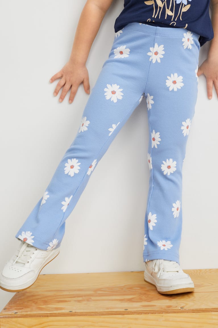 παντελόνι C&A Leggings Floral μπλε | LPINRS-623