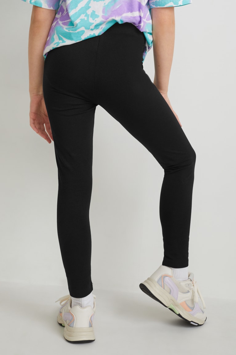 παντελόνι C&A Multipack Of 2 Leggings μαυρα | NIFZRJ-308