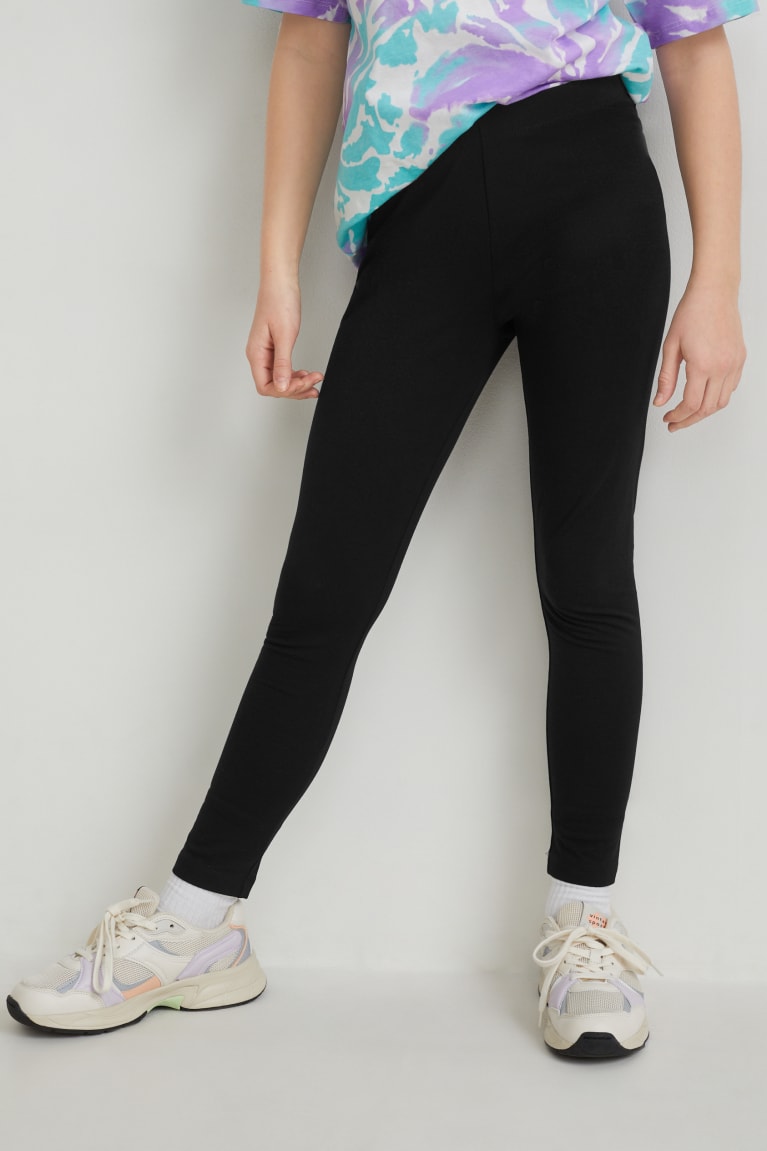 παντελόνι C&A Multipack Of 2 Leggings μαυρα | NIFZRJ-308