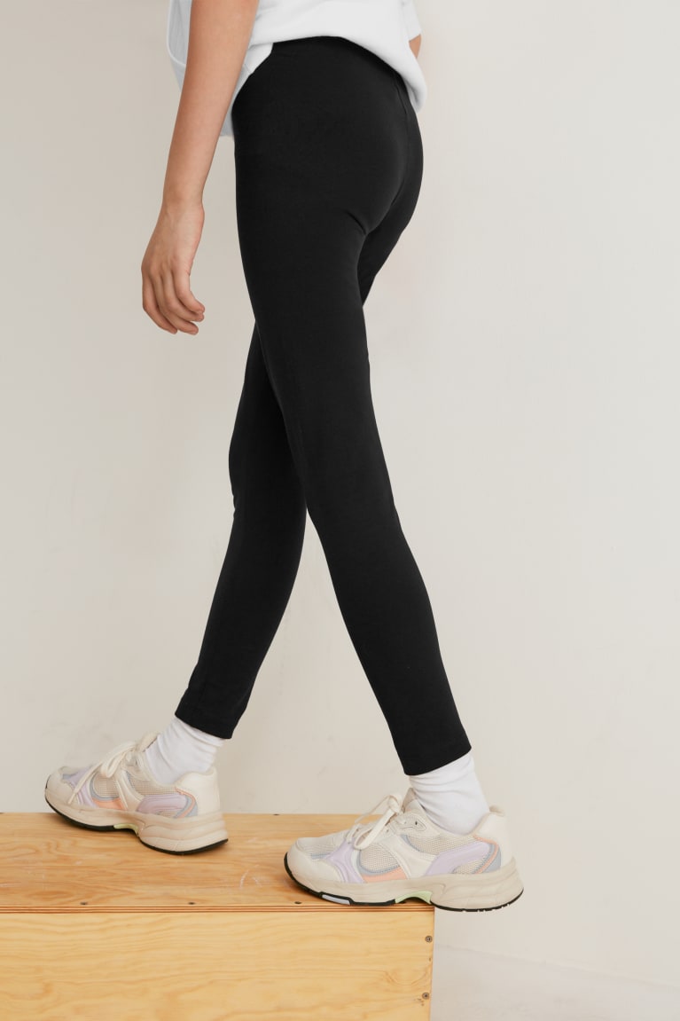 παντελόνι C&A Multipack Of 3 Leggings μαυρα | LDECHY-904