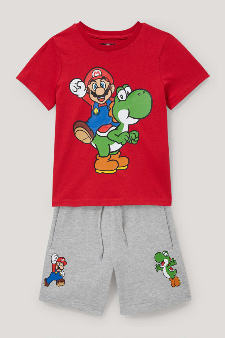 παντελόνι C&A Super Mario Set Sleeve And Sweat 2 Piece κοκκινα | PHOGIN-483