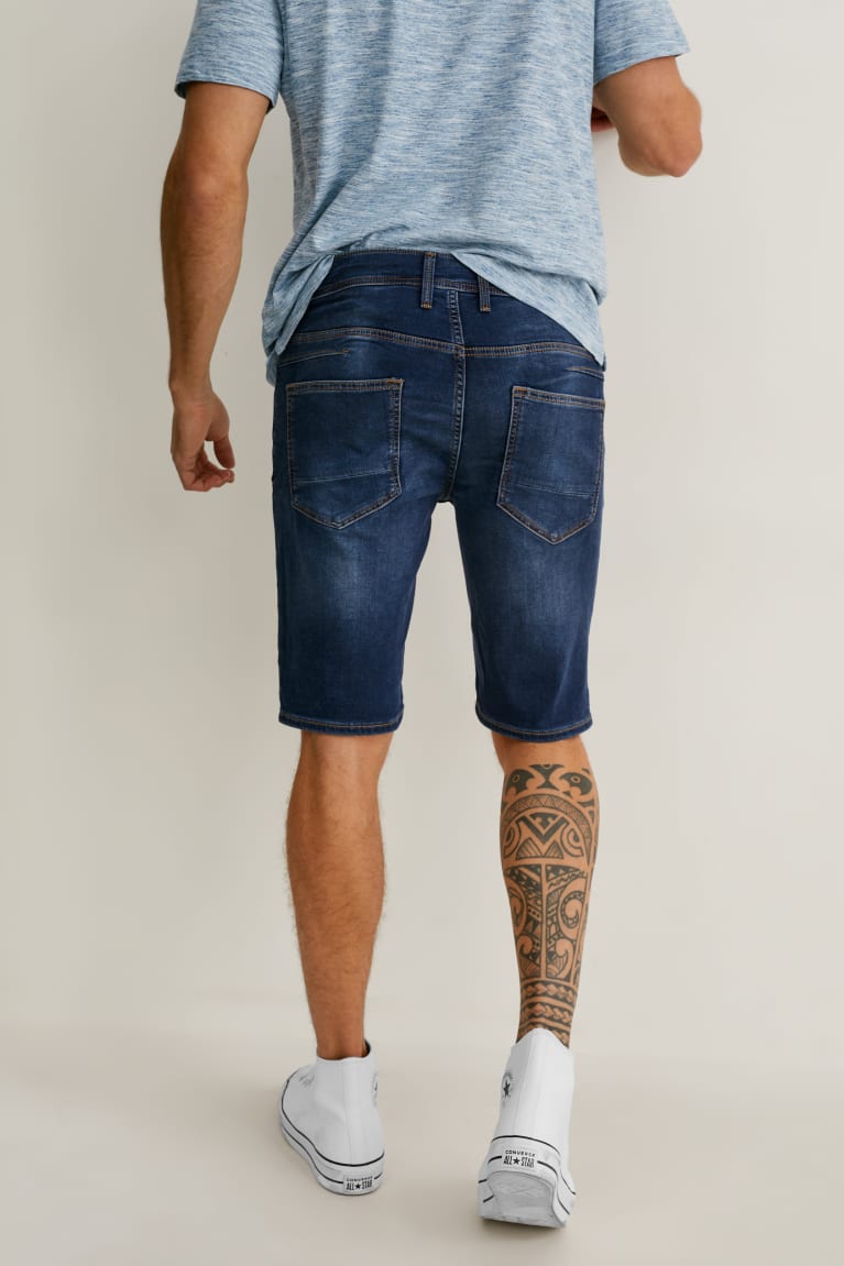 σορτσ C&A Denim Flex Jog Denim μπλε σκούρο μπλε | BYOCED-108