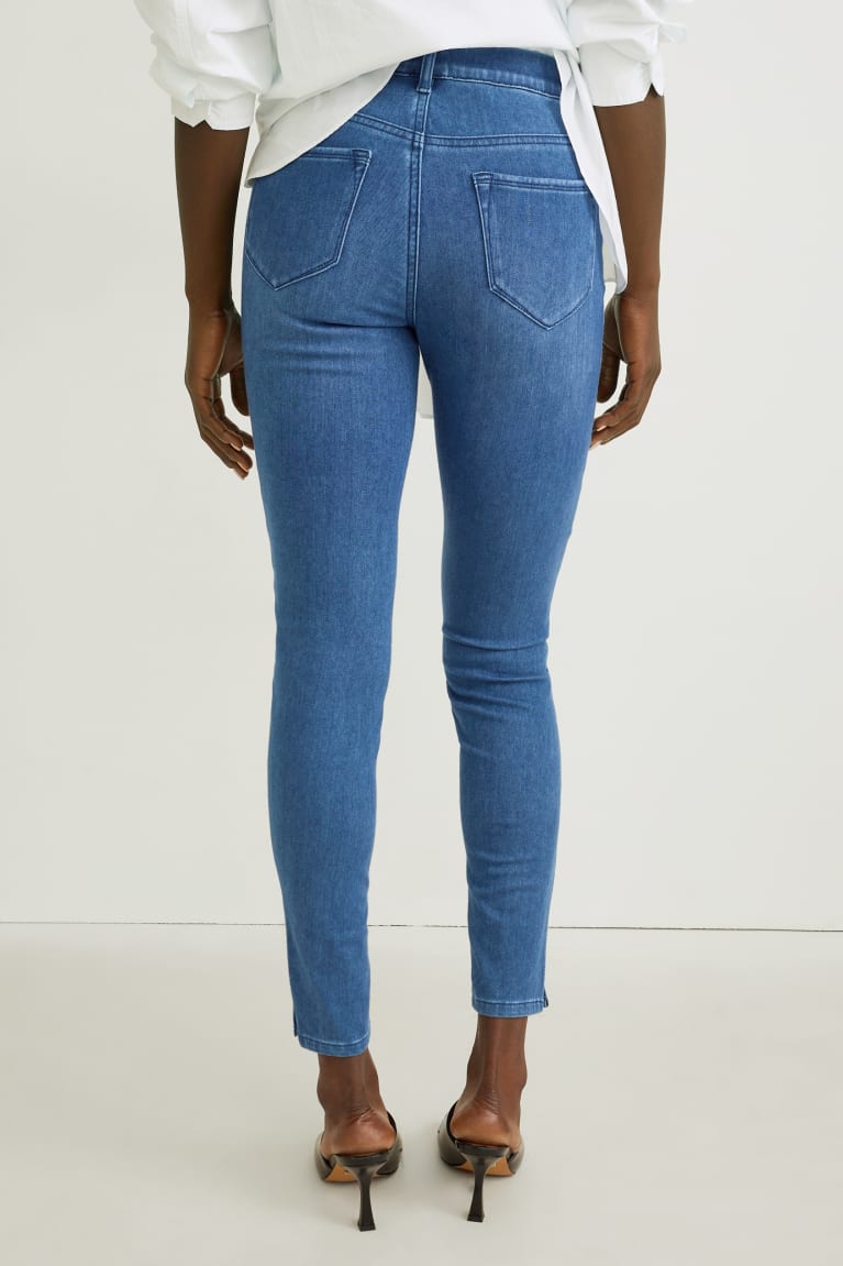 τζιν παντελονι C&A Jegging High waist Κοκαλιάρης Fit 4 Wway Stretch μπλε | SALCET-964