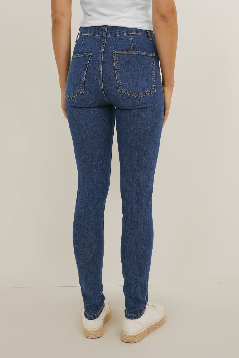 τζιν παντελονι C&A Multipack Of 2 Jegging High WaisLycra® μπλε | PFOEGM-526