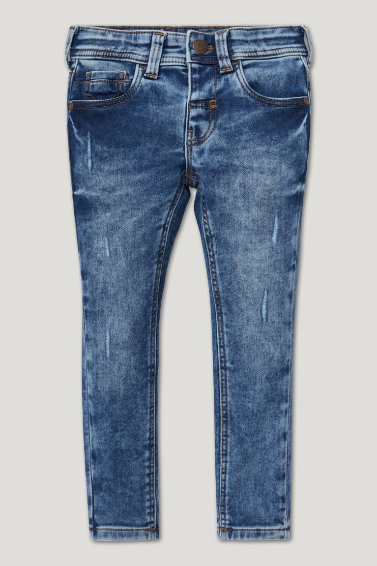 τζιν παντελονι C&A Super Κοκαλιάρης Jog Denim Organic βαμβακερα μπλε | ZQMHBS-345